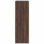 Aparador alto madera de ingeniería marrón roble 50x41x124 cm de , Aparadores - Ref: Foro24-846403, Precio: 81,48 €, Descuento: %