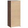 Aparador alto madera de ingeniería marrón roble 50x41x124 cm de , Aparadores - Ref: Foro24-846403, Precio: 81,48 €, Descuento: %