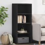 Aparador alto madera de ingeniería negro 50x41x124 cm de , Aparadores - Ref: Foro24-846398, Precio: 71,03 €, Descuento: %