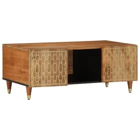Mesa de centro de madera maciza mango 100x54x40 cm de , Mesas de centro - Ref: Foro24-358296, Precio: 92,01 €, Descuento: %