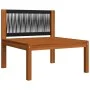 Garden furniture with cushions 3 pieces solid acacia wood by vidaXL, Modular outdoor sofas - Ref: Foro24-312425, Price: 209,7...