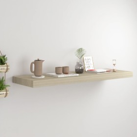 Estante flotante de pared MDF color roble 80x23,5x3,8 cm en Estanterías | Comprar online en Foru.es