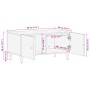 Mesa de centro de madera maciza de mango 80x50x40 cm de , Mesas de centro - Ref: Foro24-358289, Precio: 103,85 €, Descuento: %