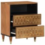 Mesita de noche madera maciza de mango 50x33x62 cm de , Mesitas de noche - Ref: Foro24-358294, Precio: 117,48 €, Descuento: %