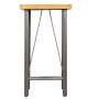 Mesa alta de bar teca maciza reciclada 60x60x107 cm en Mesas de comedor | Comprar online en Foru.es