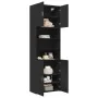 Aparador alto madera de ingeniería negro 80x42,5x249 cm by , Sideboards - Ref: Foro24-3281358, Price: 285,46 €, Discount: %