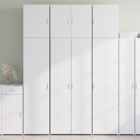 Aparador alto madera de ingeniería blanco 80x42,5x249 cm de , Aparadores - Ref: Foro24-3281364, Precio: 282,27 €, Descuento: %