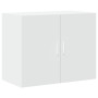 Aparador alto madera de ingeniería blanco 80x42,5x249 cm de , Aparadores - Ref: Foro24-3281364, Precio: 282,27 €, Descuento: %