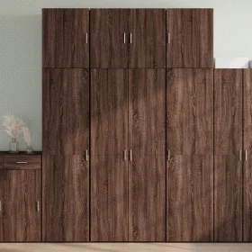 Hoher Schrank aus braunem Eichenfurnierholz 80x42,5x249 cm. von , Sideboards - Ref: Foro24-3281370, Preis: 258,25 €, Rabatt: %