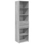 Aparador de madera de ingeniería gris Sonoma 50x42,5x185 cm de , Aparadores - Ref: Foro24-3281460, Precio: 140,49 €, Descuent...
