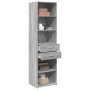 Aparador de madera de ingeniería gris Sonoma 50x42,5x185 cm de , Aparadores - Ref: Foro24-3281460, Precio: 140,49 €, Descuent...