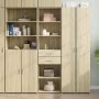 Aparador de madera de ingeniería roble Sonoma 50x42,5x185 cm de , Aparadores - Ref: Foro24-3281457, Precio: 131,26 €, Descuen...