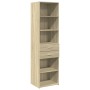 Aparador de madera de ingeniería roble Sonoma 50x42,5x185 cm de , Aparadores - Ref: Foro24-3281457, Precio: 133,26 €, Descuen...