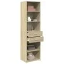 Aparador de madera de ingeniería roble Sonoma 50x42,5x185 cm de , Aparadores - Ref: Foro24-3281457, Precio: 131,26 €, Descuen...