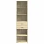 Aparador de madera de ingeniería roble Sonoma 50x42,5x185 cm de , Aparadores - Ref: Foro24-3281457, Precio: 131,26 €, Descuen...