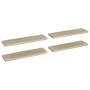 Estantes flotantes de pared 4 uds MDF roble 90x23,5x3,8 cm en Estanterías | Comprar online en Foru.es