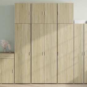 Aparador alto madera de ingeniería roble Sonoma 80x42,5x249 cm de , Aparadores - Ref: Foro24-3281366, Precio: 279,59 €, Descu...