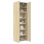 Aparador alto madera de ingeniería roble Sonoma 80x42,5x249 cm de , Aparadores - Ref: Foro24-3281366, Precio: 279,59 €, Descu...