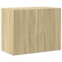 Aparador alto madera de ingeniería roble Sonoma 80x42,5x249 cm de , Aparadores - Ref: Foro24-3281366, Precio: 279,59 €, Descu...