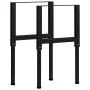 Estructura de banco de trabajo 2 uds metal 55x(69-95,5)cm negro de vidaXL, Patas para mesas - Ref: Foro24-147931, Precio: 49,...
