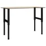 Estructura de banco de trabajo 2 uds metal 55x(69-95,5)cm negro de vidaXL, Patas para mesas - Ref: Foro24-147931, Precio: 49,...