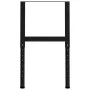 Estructura de banco de trabajo 2 uds metal 55x(69-95,5)cm negro de vidaXL, Patas para mesas - Ref: Foro24-147931, Precio: 49,...