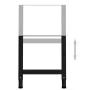 Werkbankstruktur 2 Stk. Metall 55x(69-95,5)cm schwarz von vidaXL, Tischbeine - Ref: Foro24-147931, Preis: 49,34 €, Rabatt: %