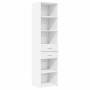 Aparador de madera de ingeniería blanco 45x42,5x185 cm de , Aparadores - Ref: Foro24-3281448, Precio: 141,33 €, Descuento: %