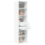 Aparador de madera de ingeniería blanco 45x42,5x185 cm de , Aparadores - Ref: Foro24-3281448, Precio: 141,33 €, Descuento: %