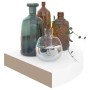 Estantes esquineros flotantes (2 unidades), blanco brillante, 25 x 25 x 3,8 cm, MDF en Estanterías | Comprar online en Foru.es