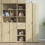 Aparador de madera de ingeniería roble Sonoma 40x42,5x185 cm de , Aparadores - Ref: Foro24-3281443, Precio: 128,93 €, Descuen...