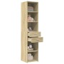 Aparador de madera de ingeniería roble Sonoma 40x42,5x185 cm de , Aparadores - Ref: Foro24-3281443, Precio: 128,93 €, Descuen...