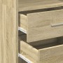 Aparador de madera de ingeniería roble Sonoma 40x42,5x185 cm de , Aparadores - Ref: Foro24-3281443, Precio: 128,93 €, Descuen...