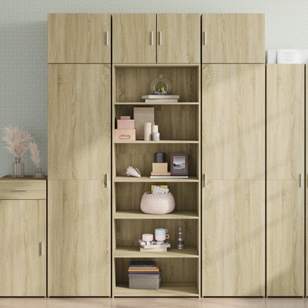 Aparador alto madera de ingeniería roble Sonoma 70x41x185 cm de , Aparadores - Ref: Foro24-3281689, Precio: 124,92 €, Descuen...