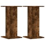 Soportes altavoces 2 uds madera roble ahumado 30x30x60 cm de , Soportes para altavoces - Ref: Foro24-852658, Precio: 54,95 €,...