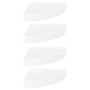 Estantes esquineros flotantes (4 unidades), blanco brillante, 25 x 25 x 3,8 cm, MDF en Estanterías | Comprar online en Foru.es