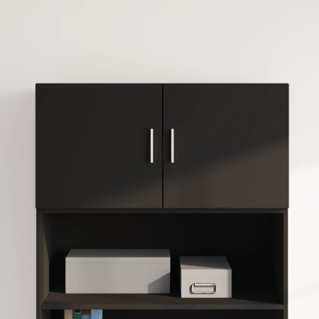 Armario de pared madera de ingeniería negro 80x42,5x40 cm de , Aparadores - Ref: Foro24-846125, Precio: 61,76 €, Descuento: %