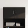 Armario de pared madera de ingeniería negro 80x42,5x40 cm de , Aparadores - Ref: Foro24-846125, Precio: 61,76 €, Descuento: %