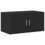 Armario de pared madera de ingeniería negro 80x42,5x40 cm de , Aparadores - Ref: Foro24-846125, Precio: 61,76 €, Descuento: %