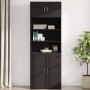 Armario de pared madera de ingeniería negro 80x42,5x40 cm de , Aparadores - Ref: Foro24-846125, Precio: 61,76 €, Descuento: %