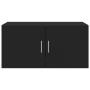 Armario de pared madera de ingeniería negro 80x42,5x40 cm de , Aparadores - Ref: Foro24-846125, Precio: 61,76 €, Descuento: %