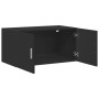 Armario de pared madera de ingeniería negro 80x42,5x40 cm de , Aparadores - Ref: Foro24-846125, Precio: 61,76 €, Descuento: %