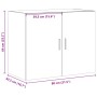 Armario de pared madera de ingeniería blanco 80x42,5x64 cm de , Aparadores - Ref: Foro24-846131, Precio: 70,76 €, Descuento: %