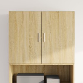 Armario de pared madera ingeniería roble Sonoma 80x42,5x64 cm de , Aparadores - Ref: Foro24-846133, Precio: 83,85 €, Descuent...