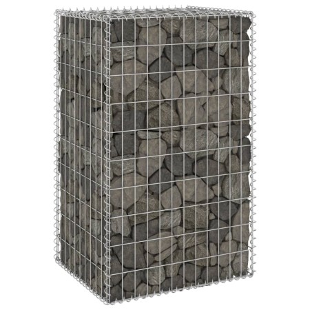 Muro de gaviones con cubiertas acero galvanizado 60x50x100 cm de vidaXL, Paneles de vallas - Ref: Foro24-147812, Precio: 52,6...