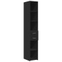 Aparador de madera de ingeniería negro 30x42,5x185 cm de , Aparadores - Ref: Foro24-846237, Precio: 105,57 €, Descuento: %