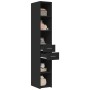 Aparador de madera de ingeniería negro 30x42,5x185 cm de , Aparadores - Ref: Foro24-846237, Precio: 105,57 €, Descuento: %