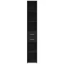 Aparador de madera de ingeniería negro 30x42,5x185 cm de , Aparadores - Ref: Foro24-846237, Precio: 101,31 €, Descuento: %