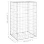 Muro de gaviones con cubiertas acero galvanizado 60x50x100 cm de vidaXL, Paneles de vallas - Ref: Foro24-147812, Precio: 52,6...