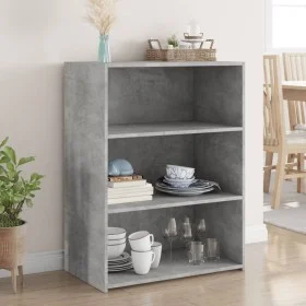 Aparador madera de ingeniería gris hormigón 70x41x93 cm by , Sideboards - Ref: Foro24-846372, Price: 59,21 €, Discount: %